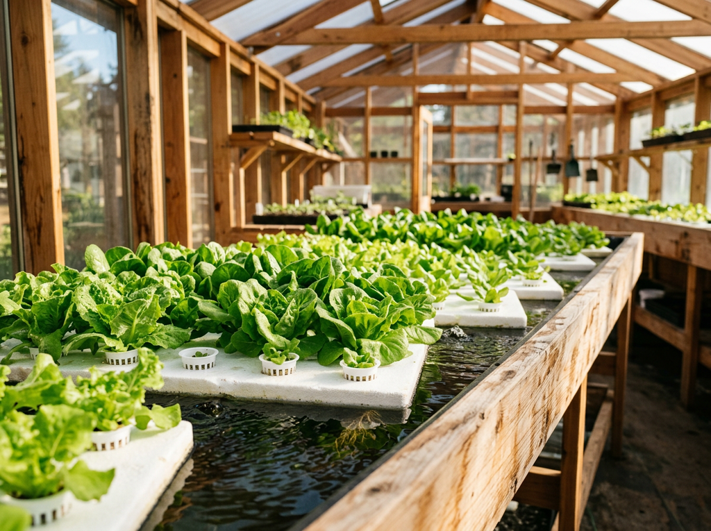 GreenLoop Aquaponic Raft System — 8 × 4 ft