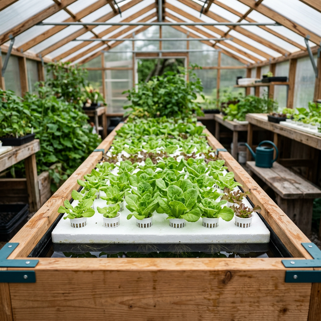 GreenLoop Aquaponic Raft System — 8 × 4 ft