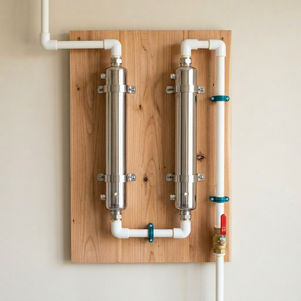 TwinUV-18 Sterilizer Pair + Bypass Manifold